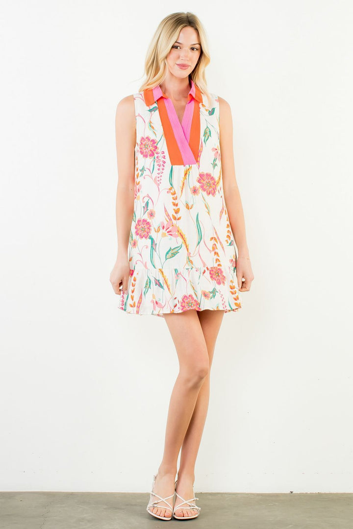 In Your Happy Place Printed Dress