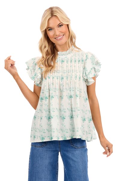 Mud Pie Dolly Flutter Top