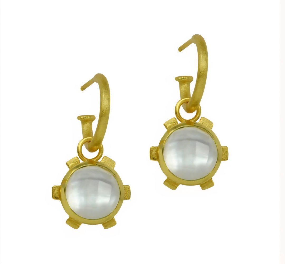 Betty Carre Flora Stone Earrings - Gold