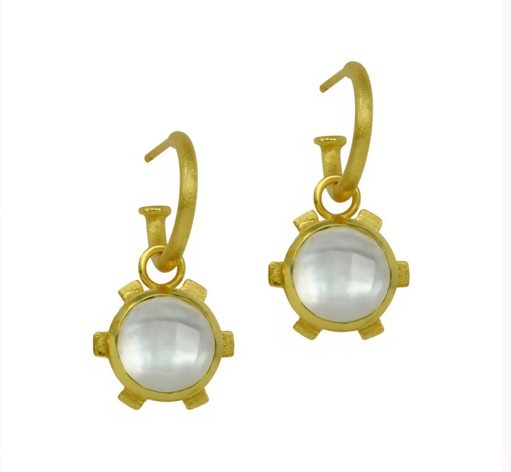 Betty Carre Flora Stone Earrings - Gold