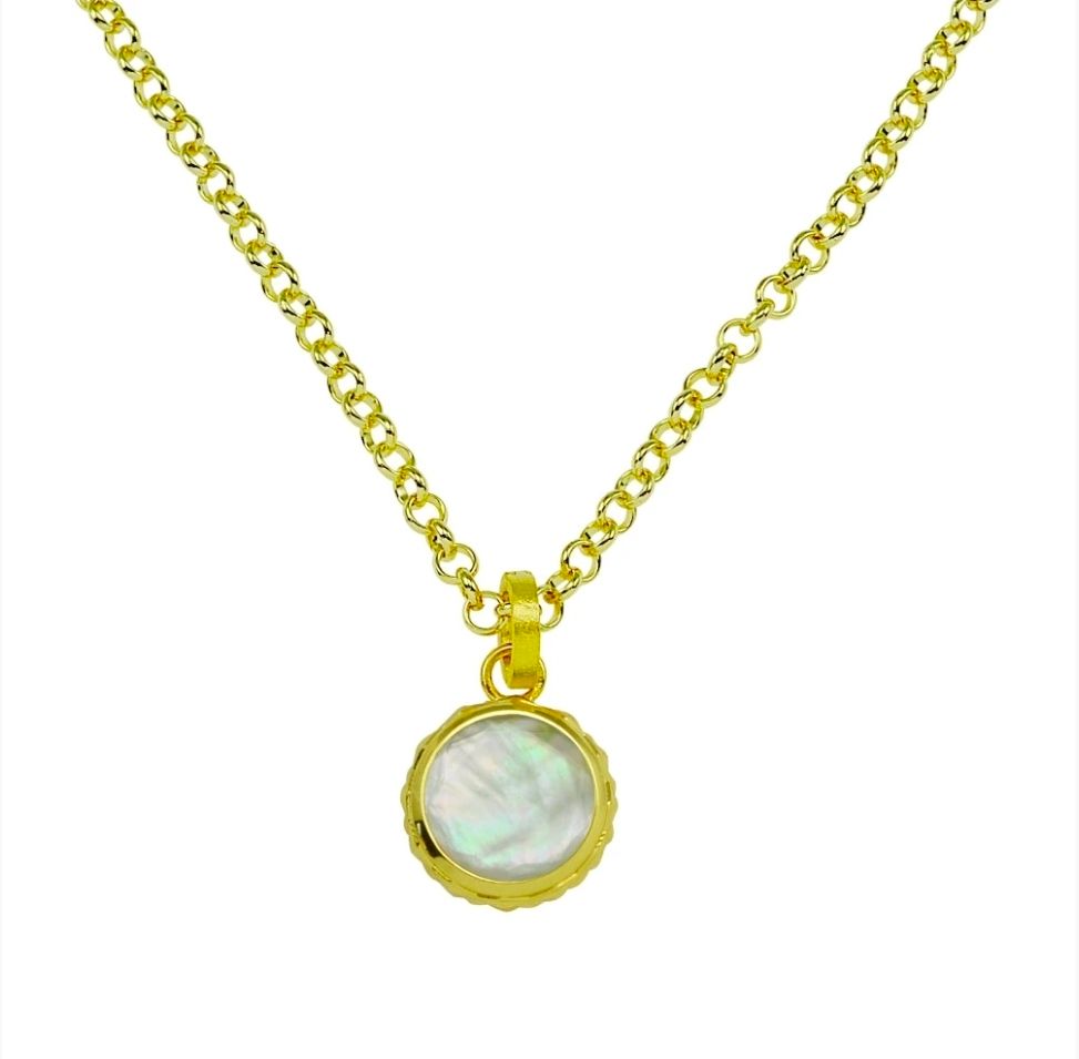 Betty Carre Amalfi Embellished Round Stone Necklace