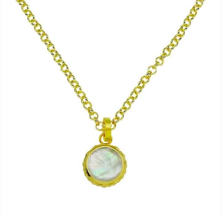 Betty Carre Amalfi Embellished Round Stone Necklace