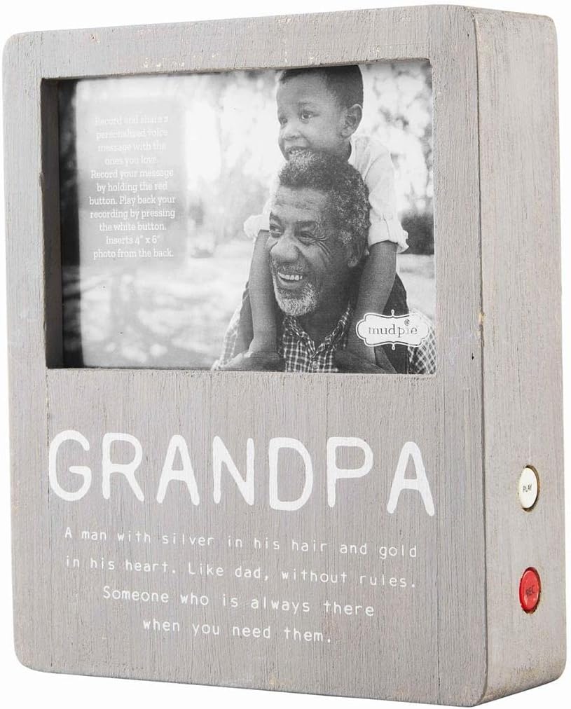 Mud Pie 4x6 Grandpa Voice Recorder Frame