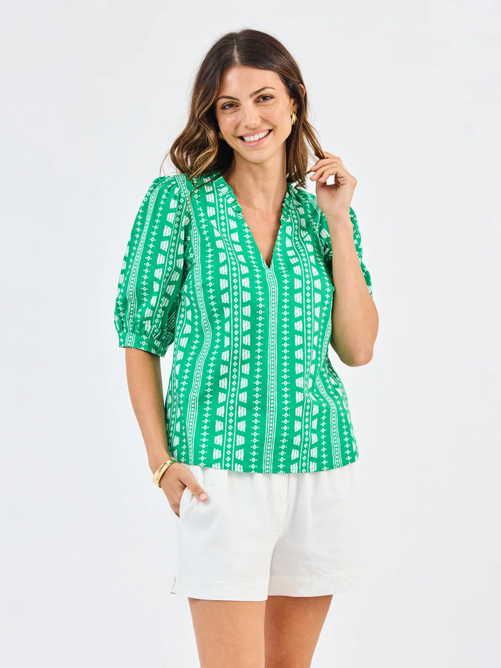 Mary Square Colette Heritage Stripes Top