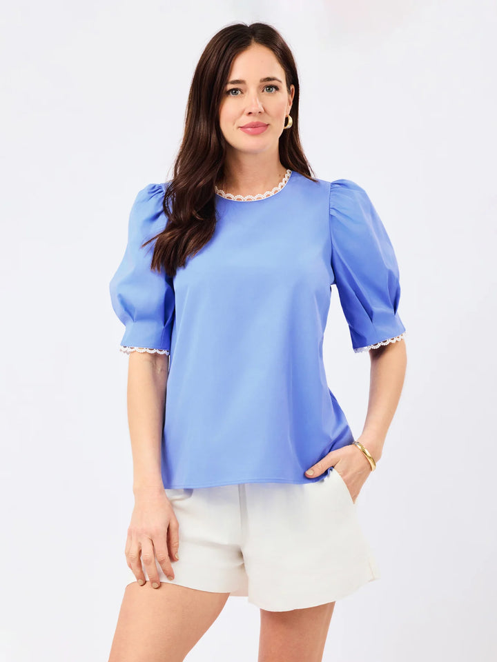 Mary Square Blue Thea Top