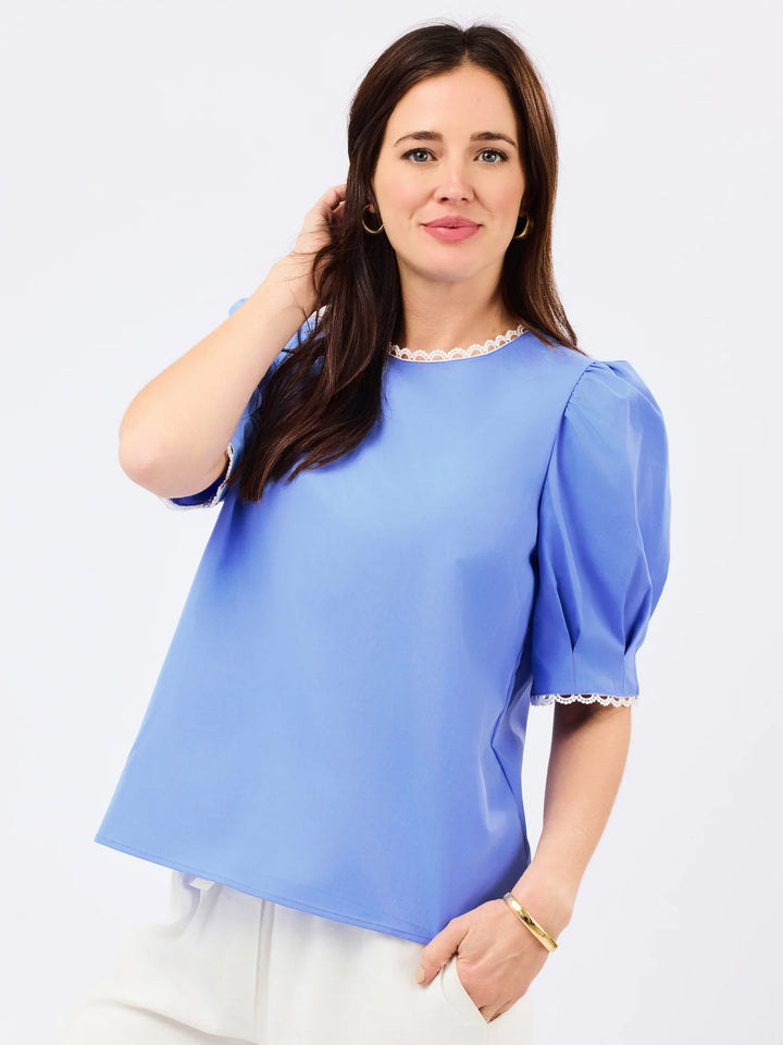 Mary Square Blue Thea Top