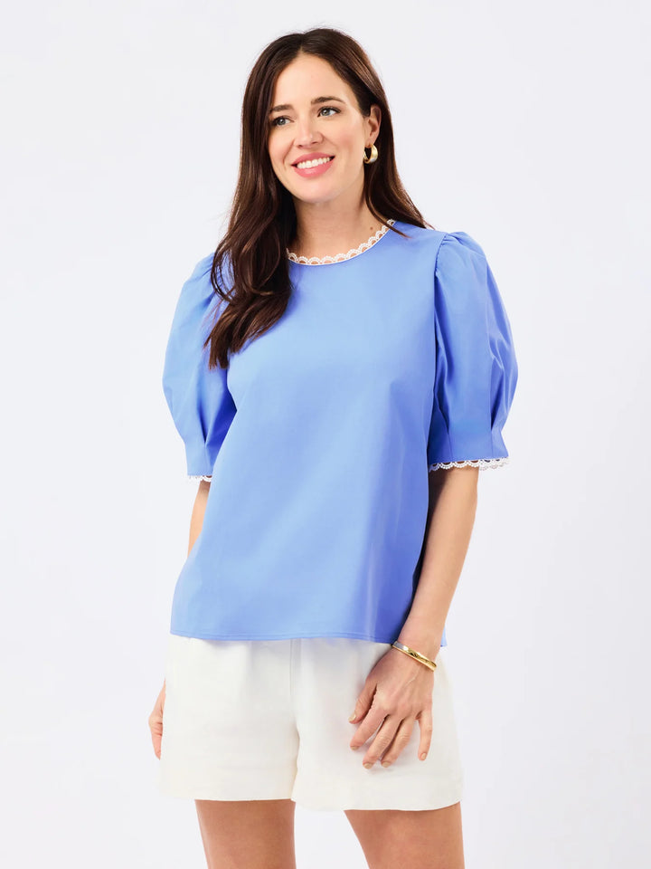 Mary Square Blue Thea Top