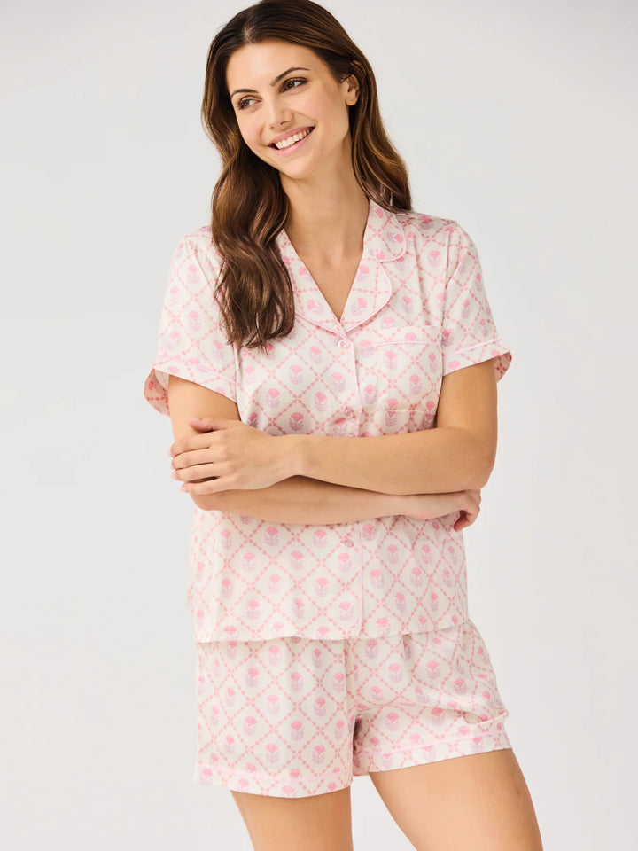 Mary Square Florette Folly Pink Charlotte Short Set