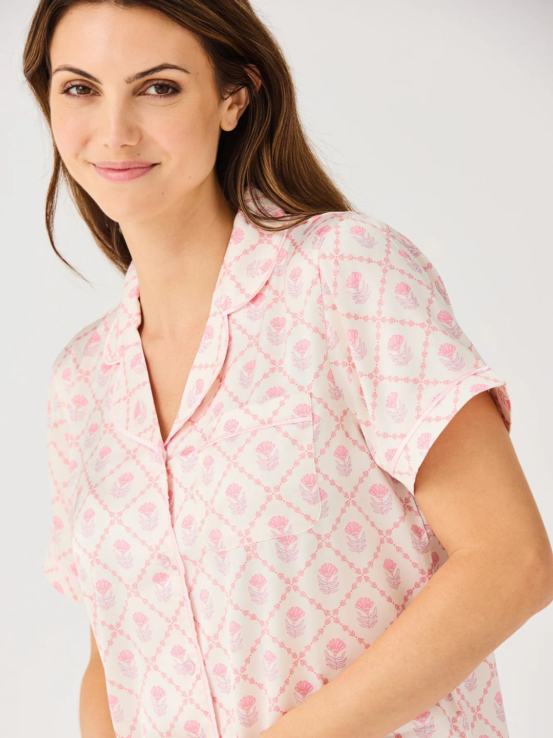 Mary Square Florette Folly Pink Charlotte Short Set