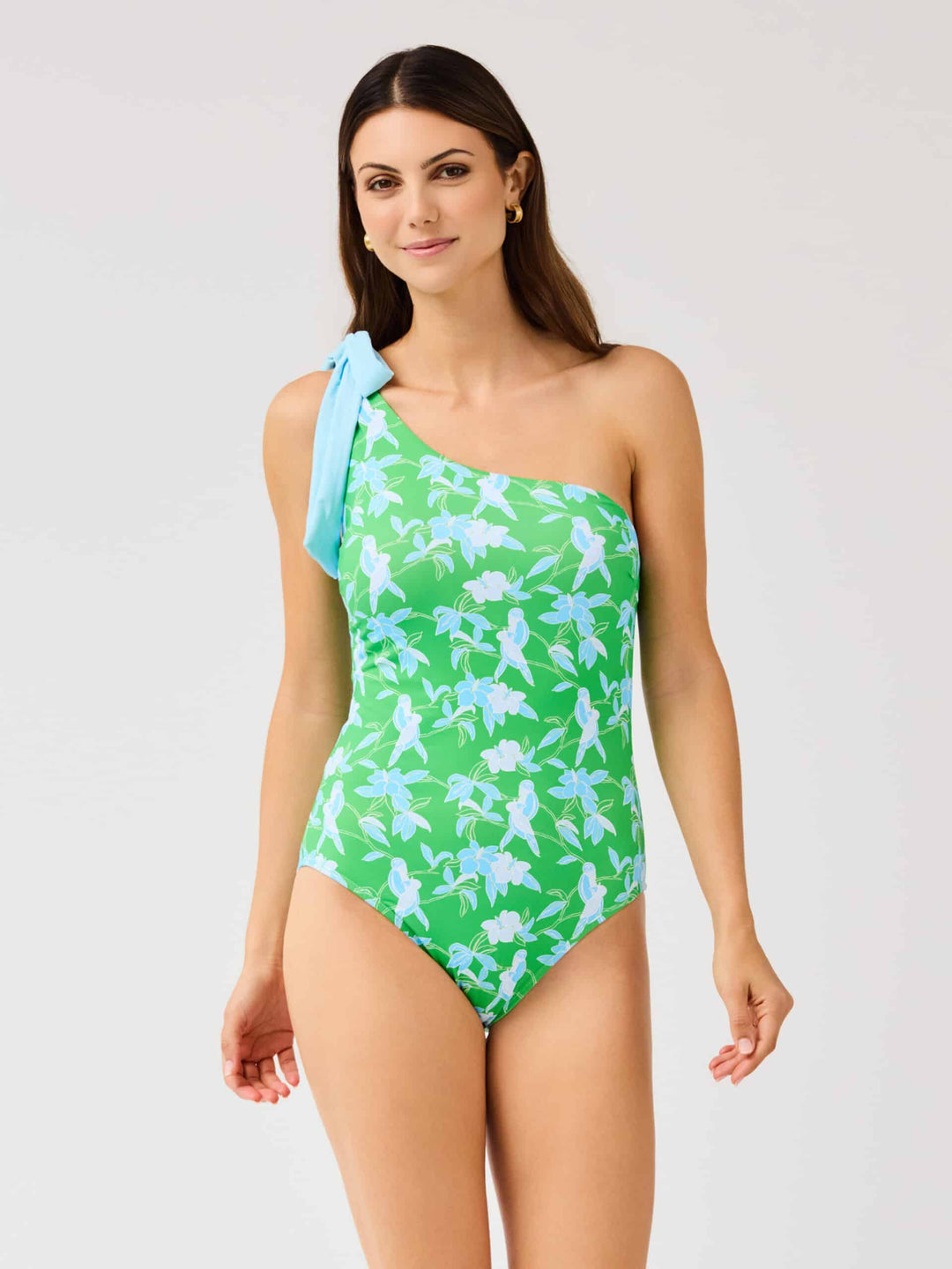 Mary Square Tiki Tropics Green Mia Swimsuit
