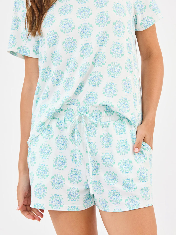 Mary Square Meadow Dreams Blue Allie Short Set