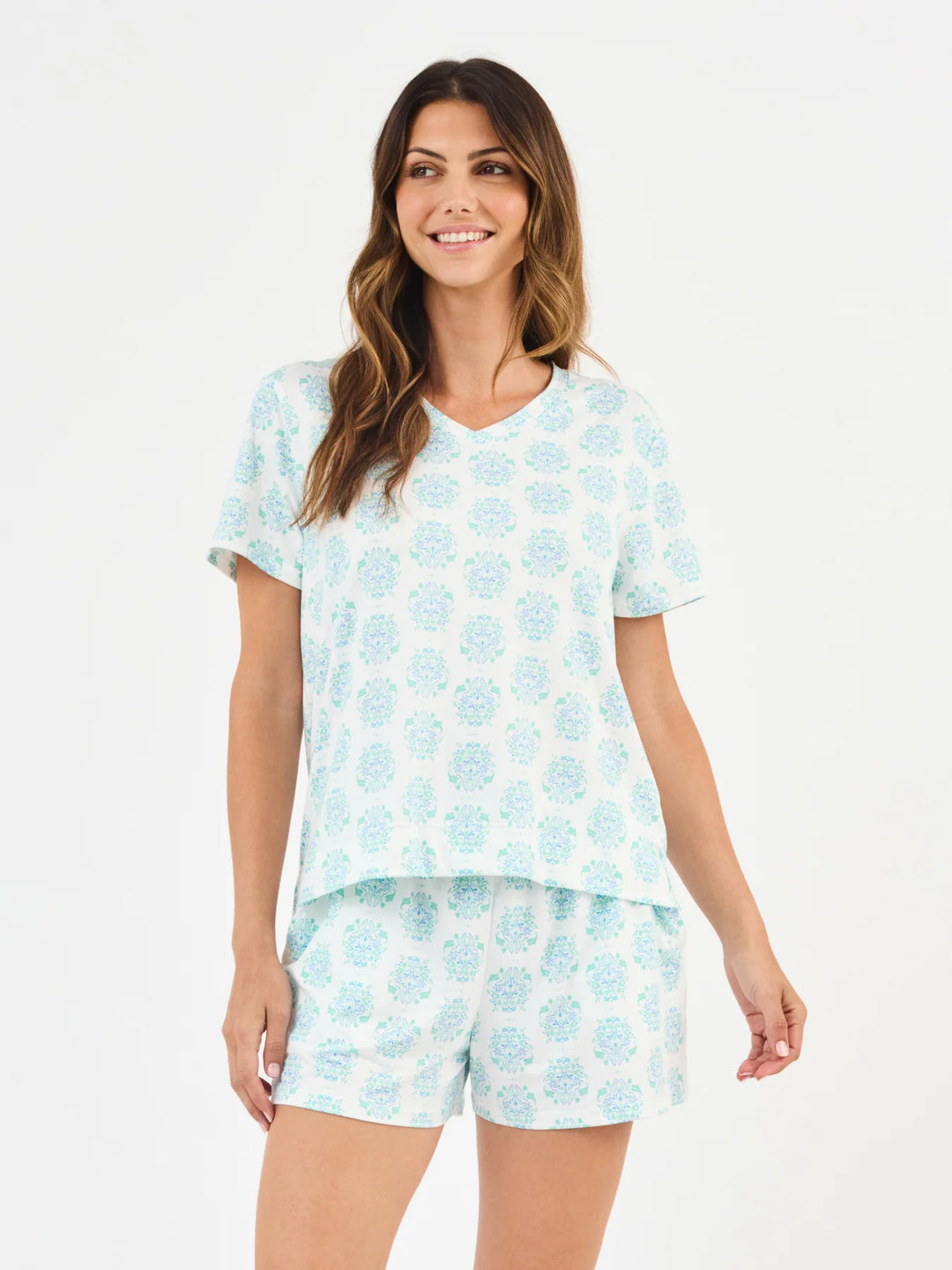 Mary Square Meadow Dreams Blue Allie Short Set