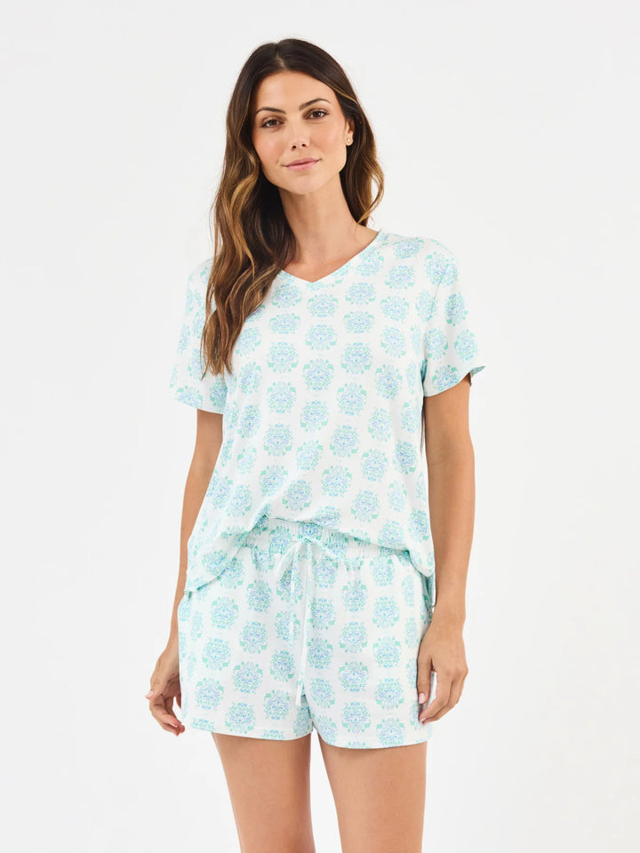Mary Square Meadow Dreams Blue Allie Short Set