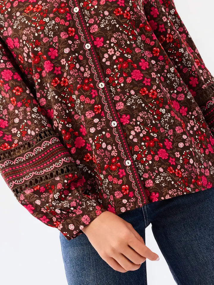 Mary Square Cecilia Top | Granada Glen Cocoa