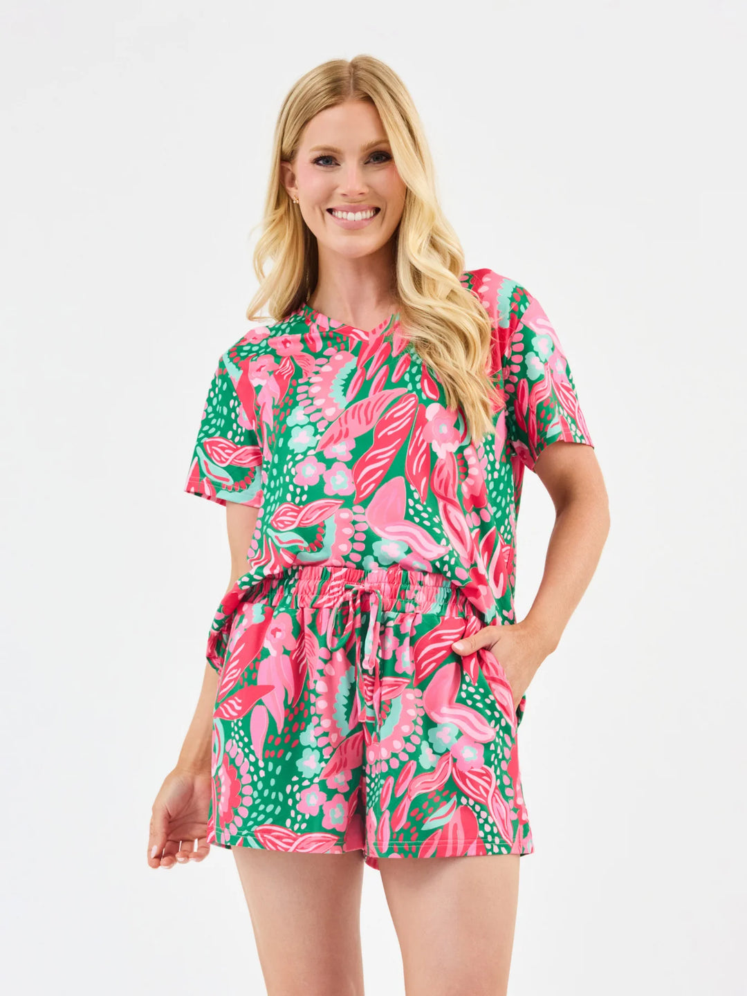 Mary Square Canopy Gleam Green Alli Short Set
