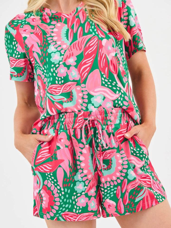 Mary Square Canopy Gleam Green Alli Short Set