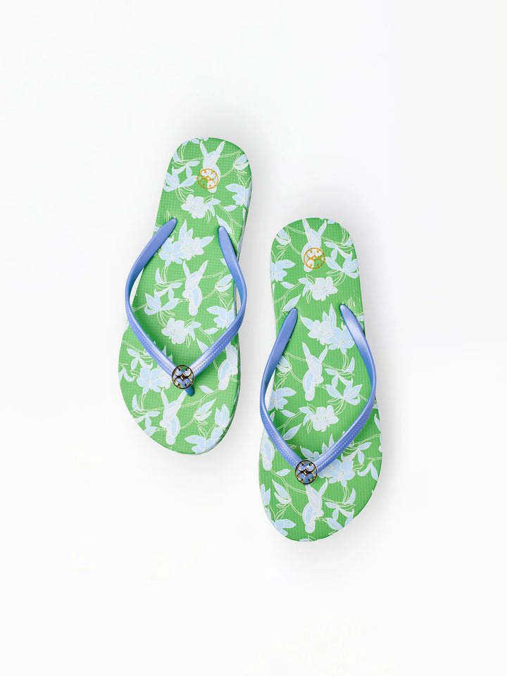 Mary Square Tiki Tropics Flip Flops