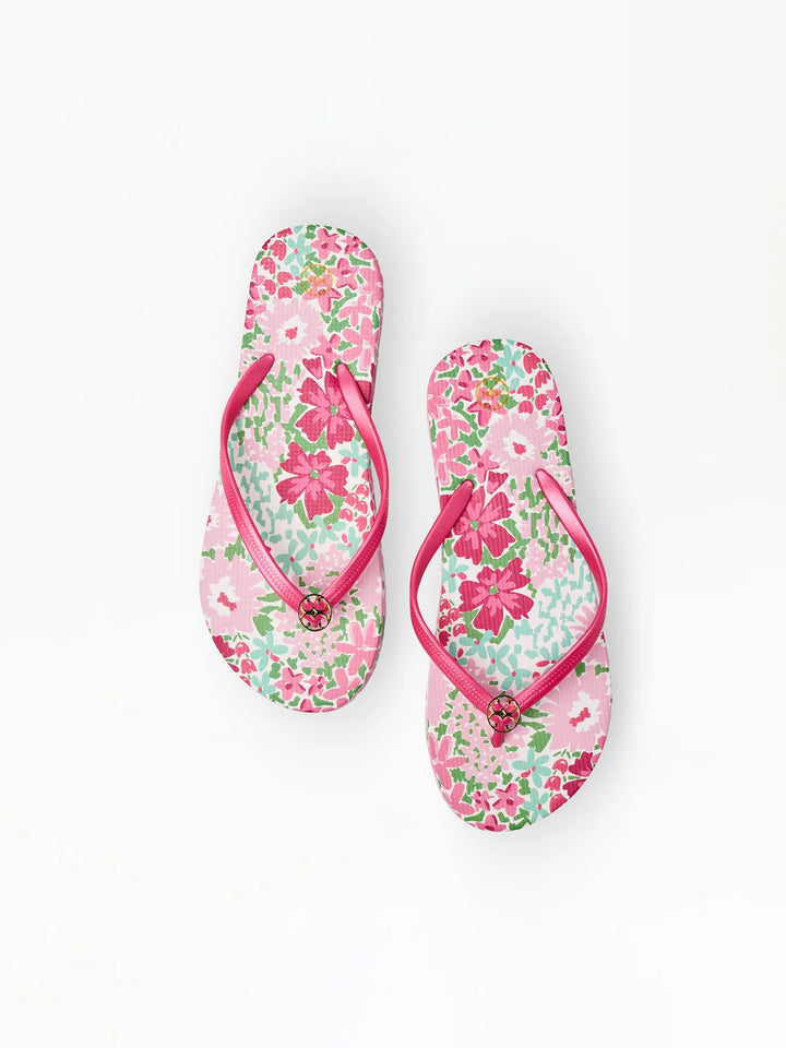 Mary Square Petal Perfect Flip Flops