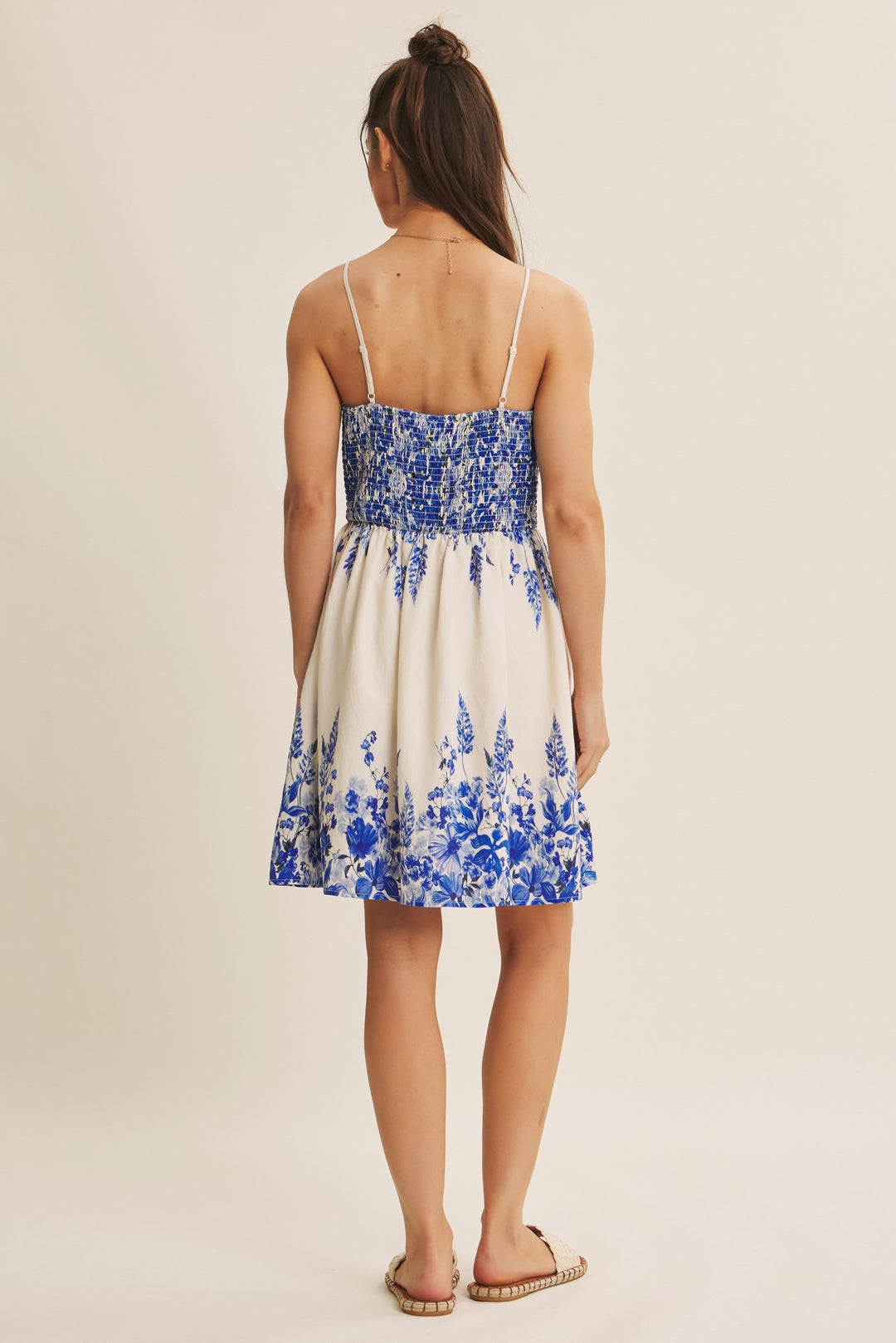 Floral Border Print Dress
