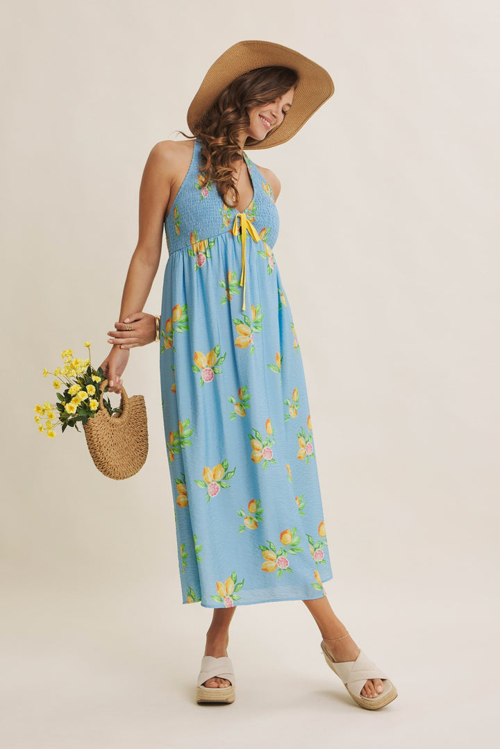 Amalfi Coast Vibe Lemon Midi