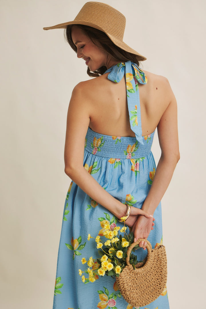 Amalfi Coast Vibe Lemon Midi