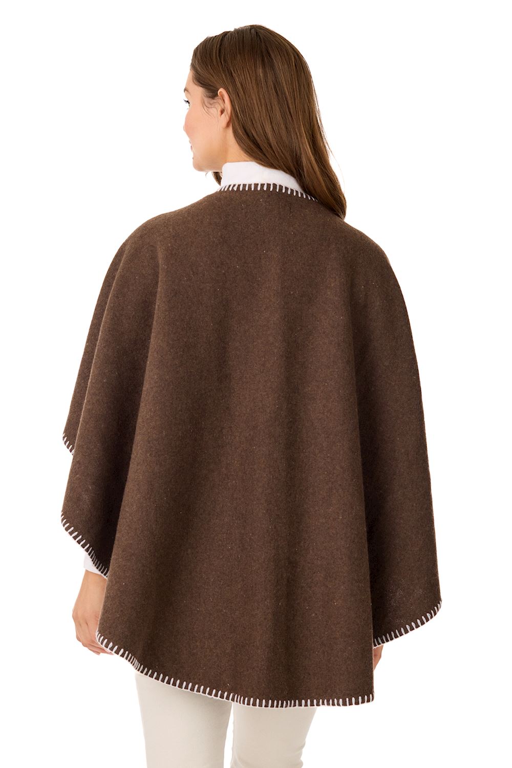 Mud Pie Hayword Blanket Stitch Poncho