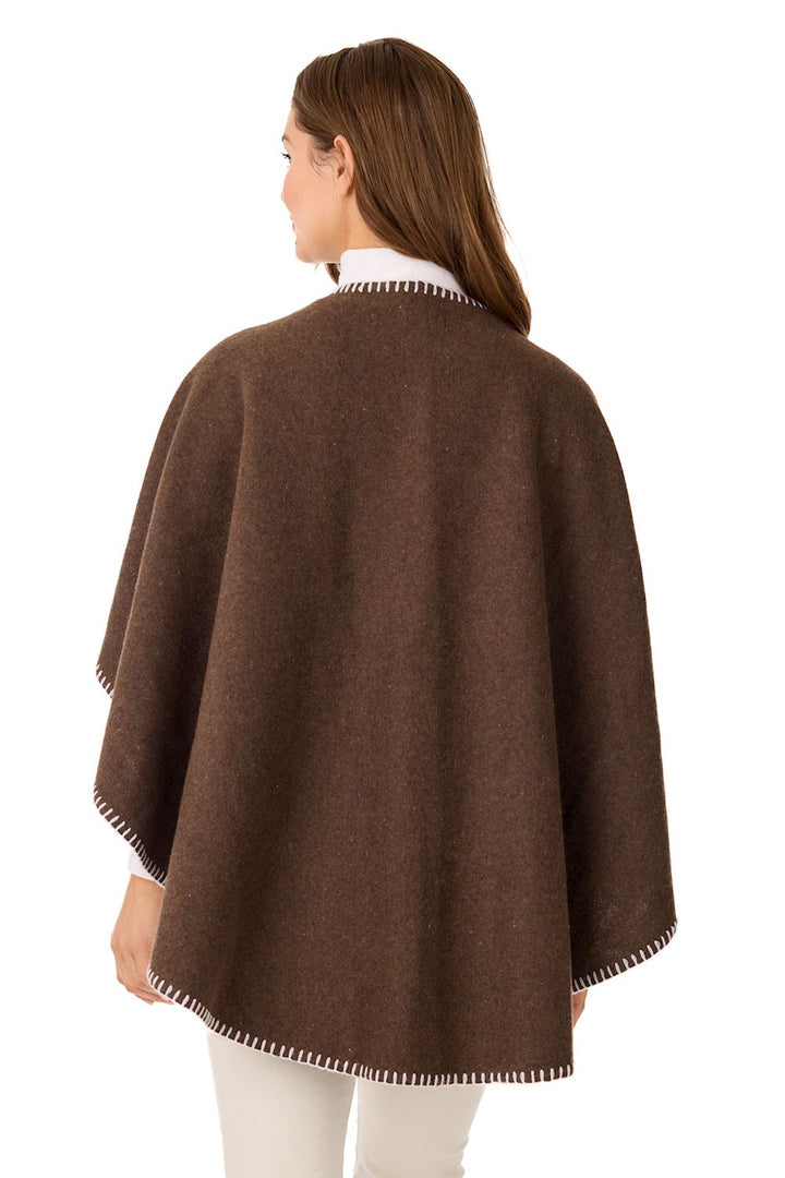 Mud Pie Hayword Blanket Stitch Poncho