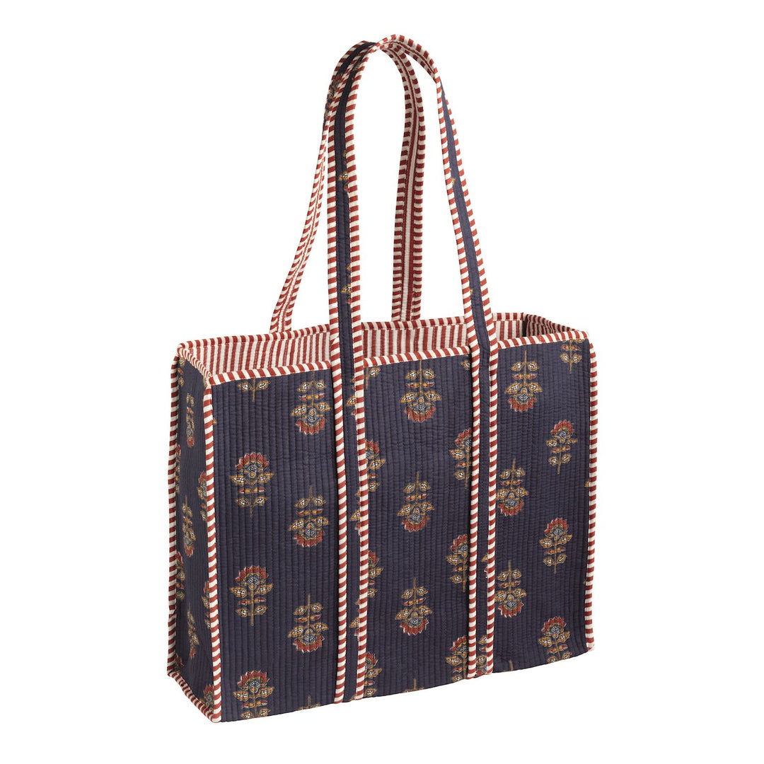 Mud Pie Harvest Block Print Tote