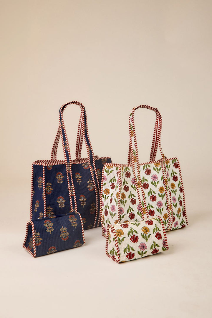 Mud Pie Harvest Block Print Tote