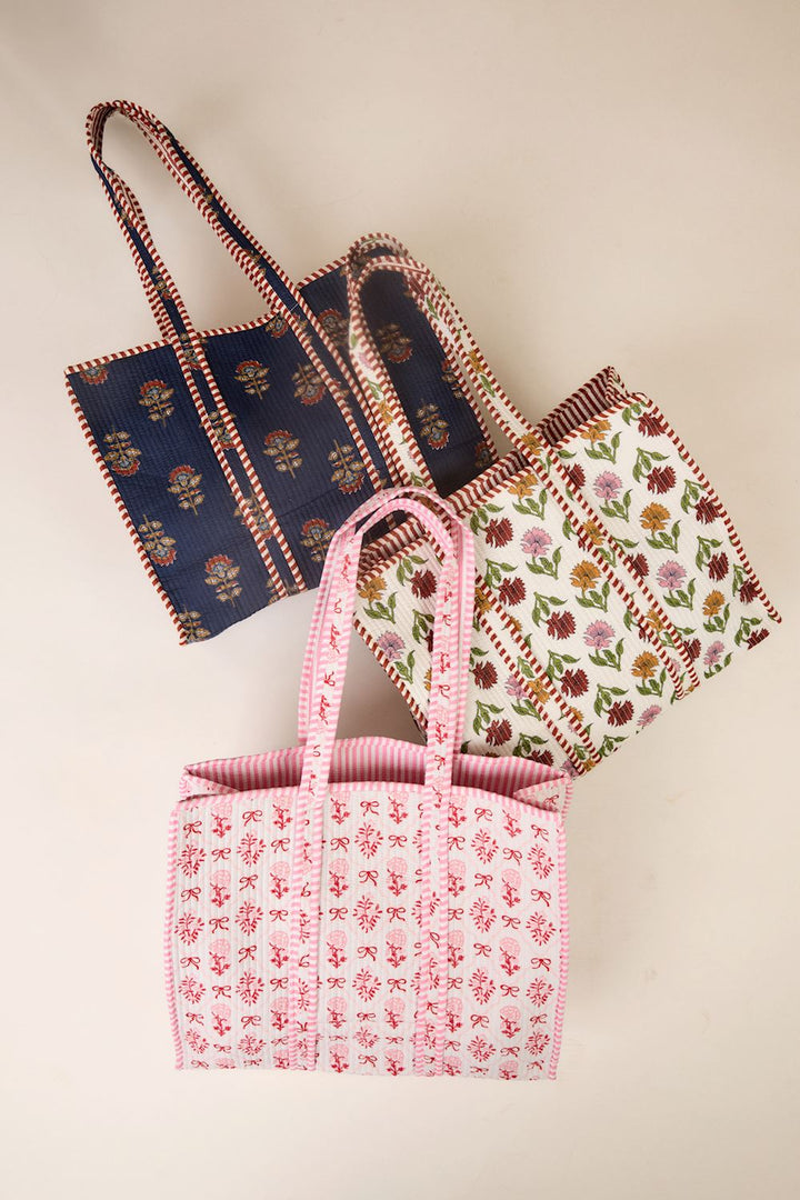 Mud Pie Harvest Block Print Tote