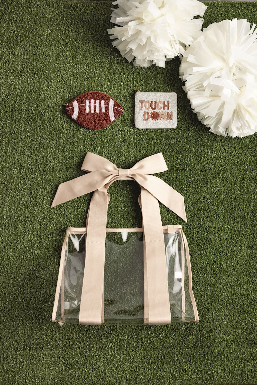 Mud Pie Tailgate Clear Tote