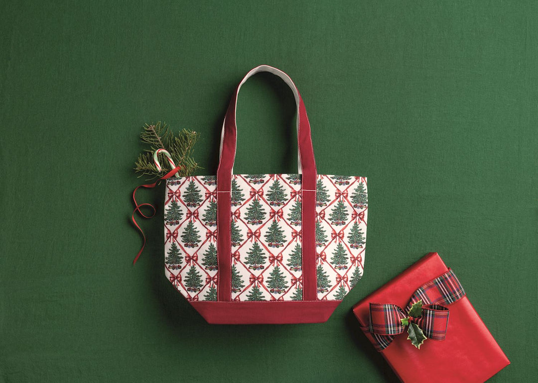 Mud Pie Holiday Canvas Tote