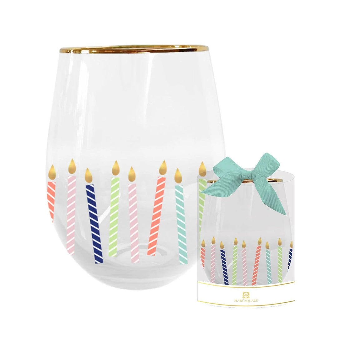 Mary Square Stemless Wine Glass