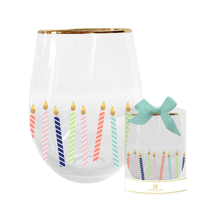 Mary Square Stemless Wine Glass