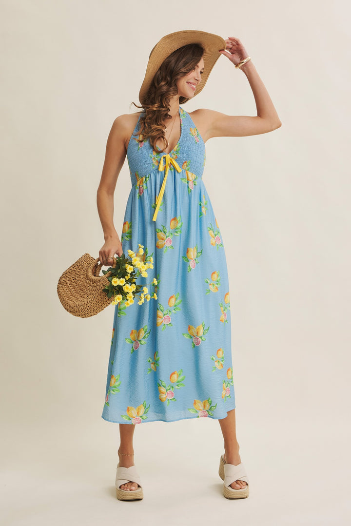 Amalfi Coast Vibe Lemon Midi