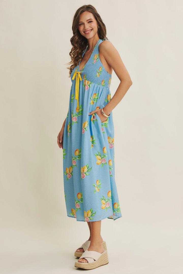Amalfi Coast Vibe Lemon Midi