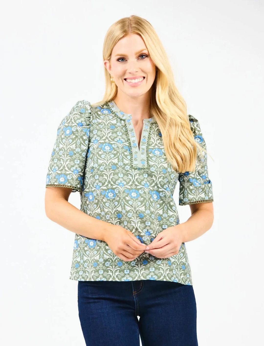 Mary Square Ashdown Abbey Olive Adelyn Top
