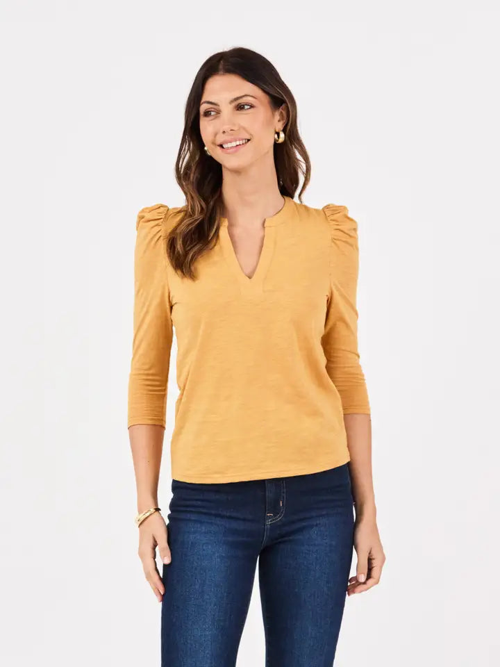 Mary Square Adelyn Honey Top