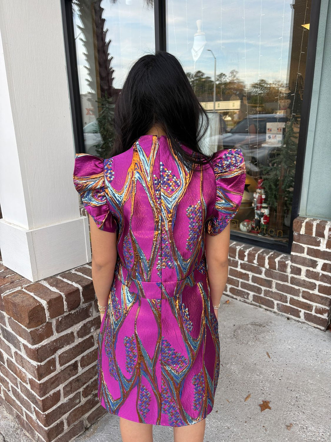 Follow My Lead V-Neck Dress