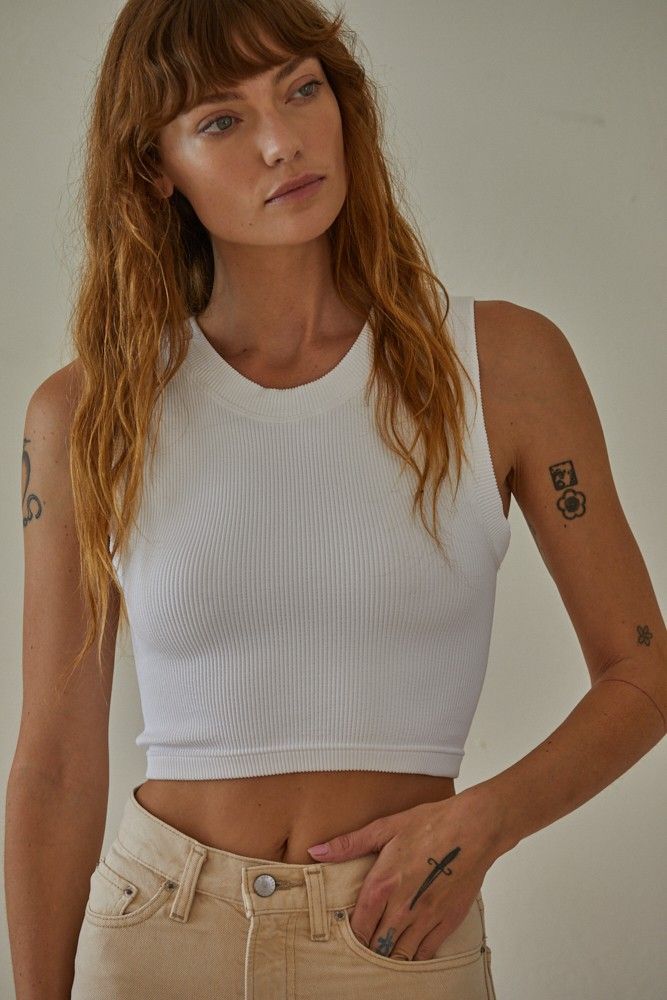 Anything Goes Ribbed Crop Top