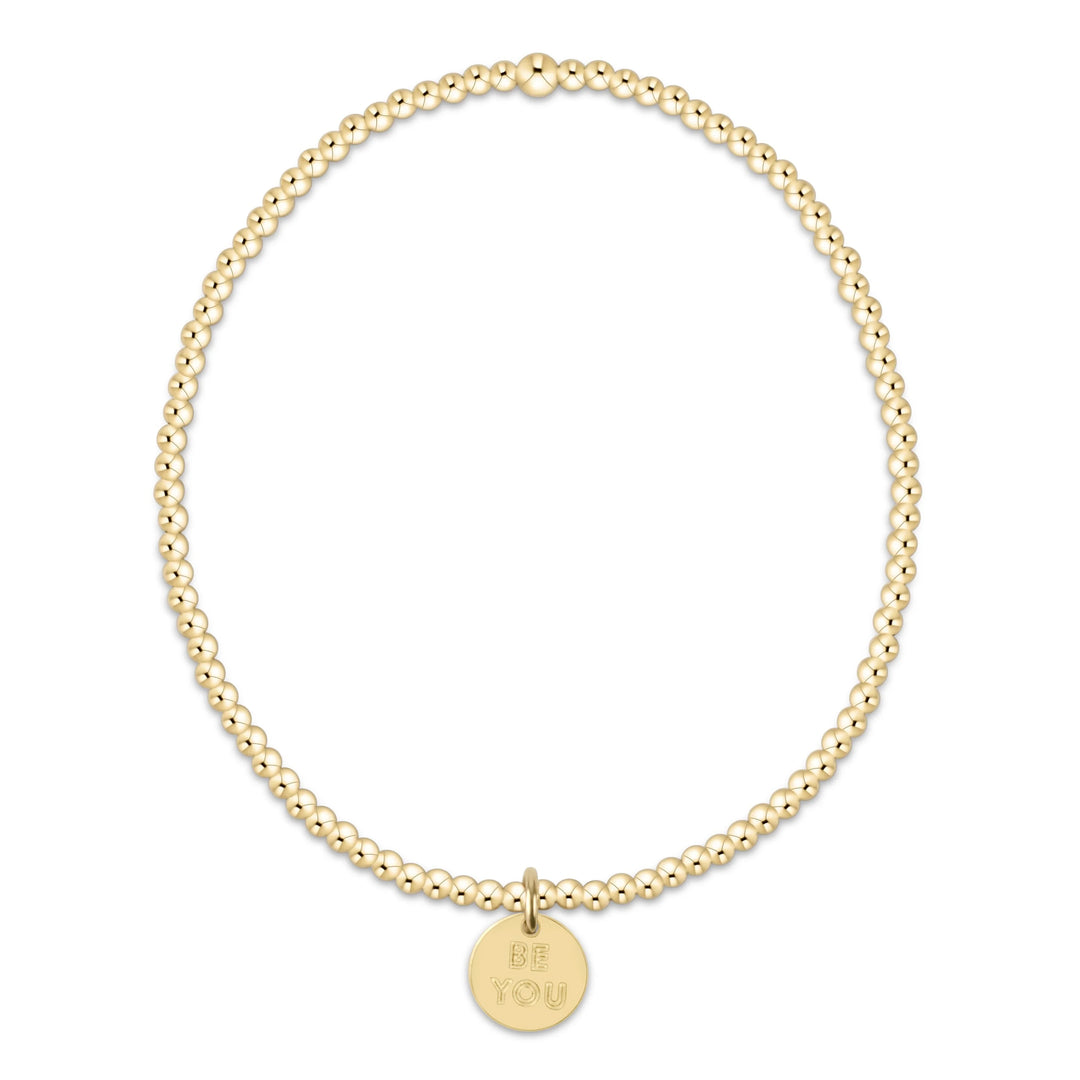 enewton Classic Gold 2mm Bracelet - be you. Small Gold Disc