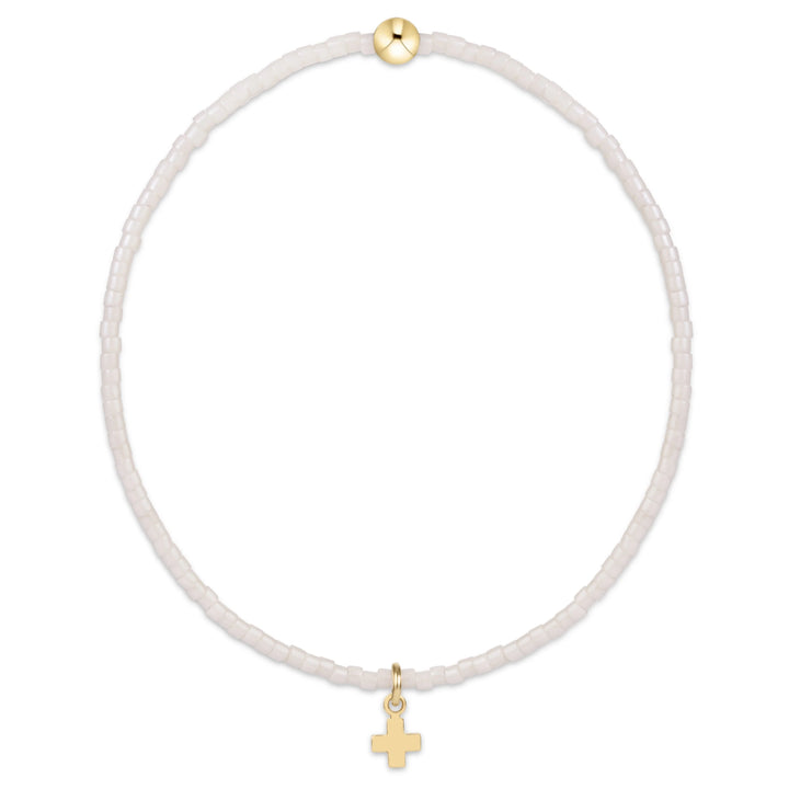 enewton Hope Classic Bracelet - Signature Cross Small Gold Charm