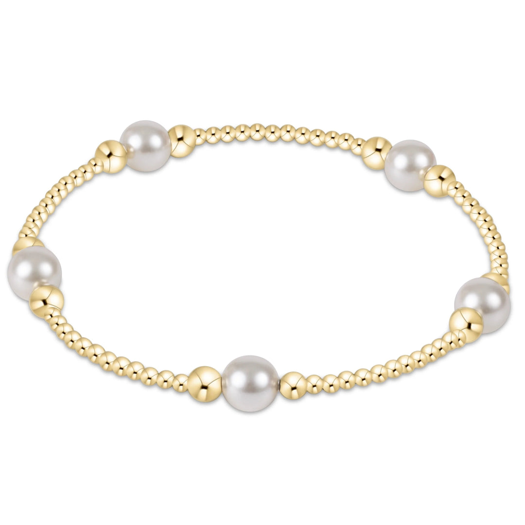 enewton Purpose Pearl 5mm Gold Bracelet
