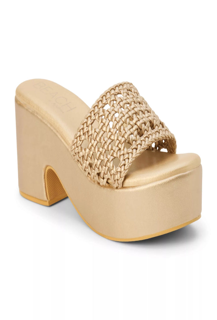 Coconuts by Matisse Cove Gold Platform Sandal