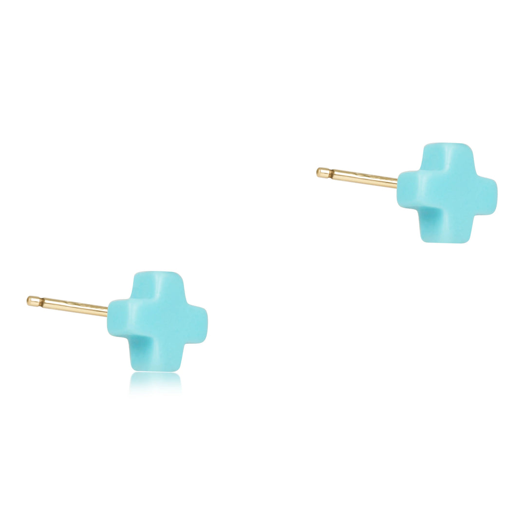 enewton Signature Cross Small Stud
