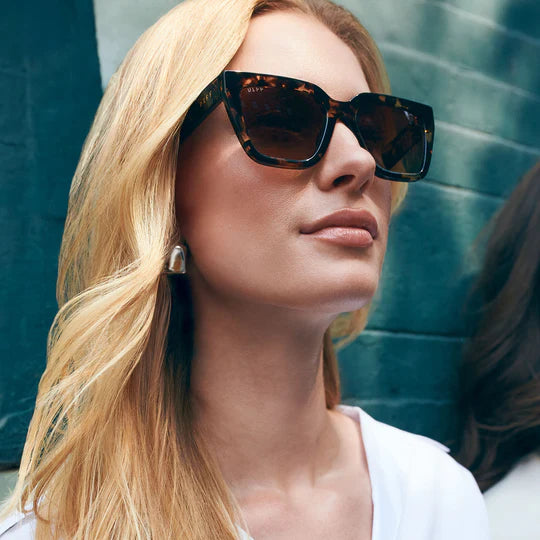 Diff Eyewear Amara Himalyan Tortoise Sunglasses