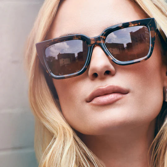 Diff Eyewear Amara Himalyan Tortoise Sunglasses
