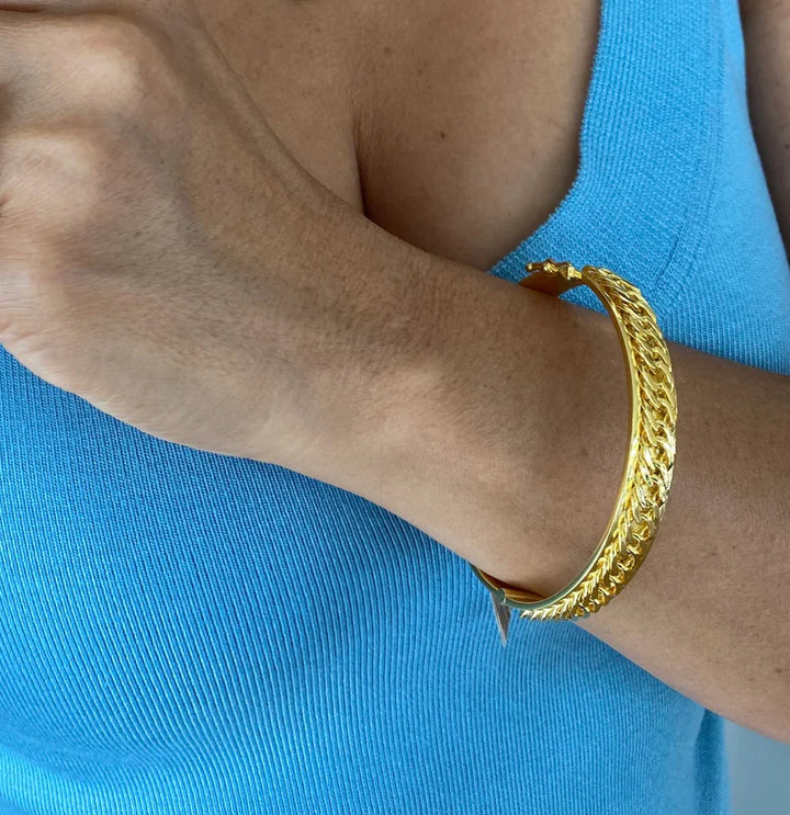 Betty Carre Marrakesh Detail Ringed Cuff Bracelet