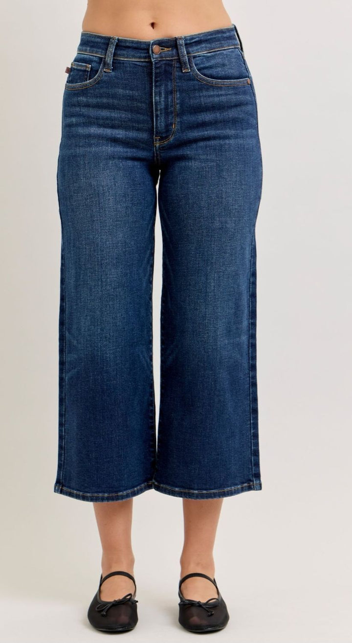 Judy Blue The Hills HW Ankle Wide Jean