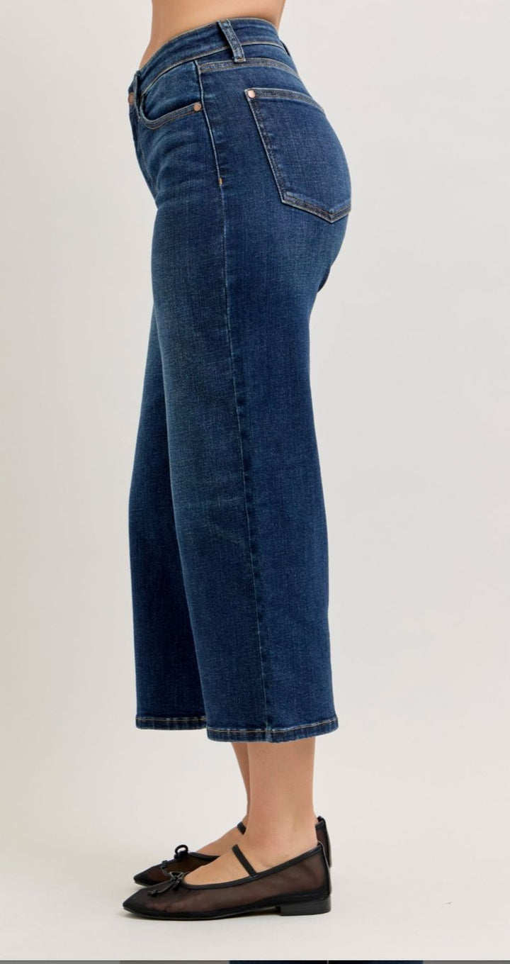 Judy Blue The Hills HW Ankle Wide Jean